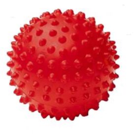 Igelball weich 9 cm rot mit Ventil