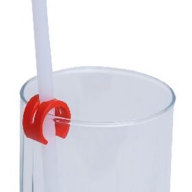 Strohhalmhalter rot